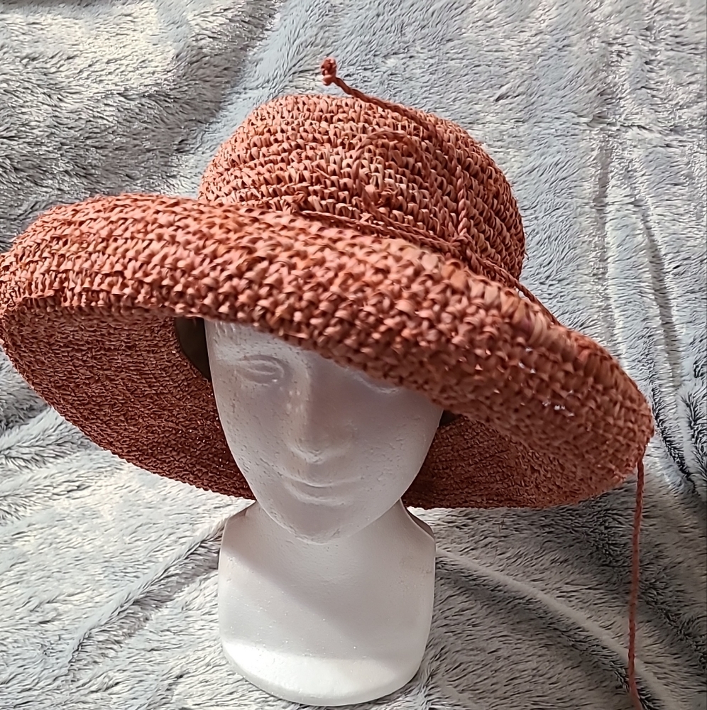 Grace Woven Hat with bow tie